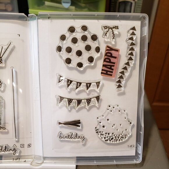 Stampin' Up! 'CELEBRATE TODAY' Photopolymer Stamp Set (Used) - Picture 3 of 5